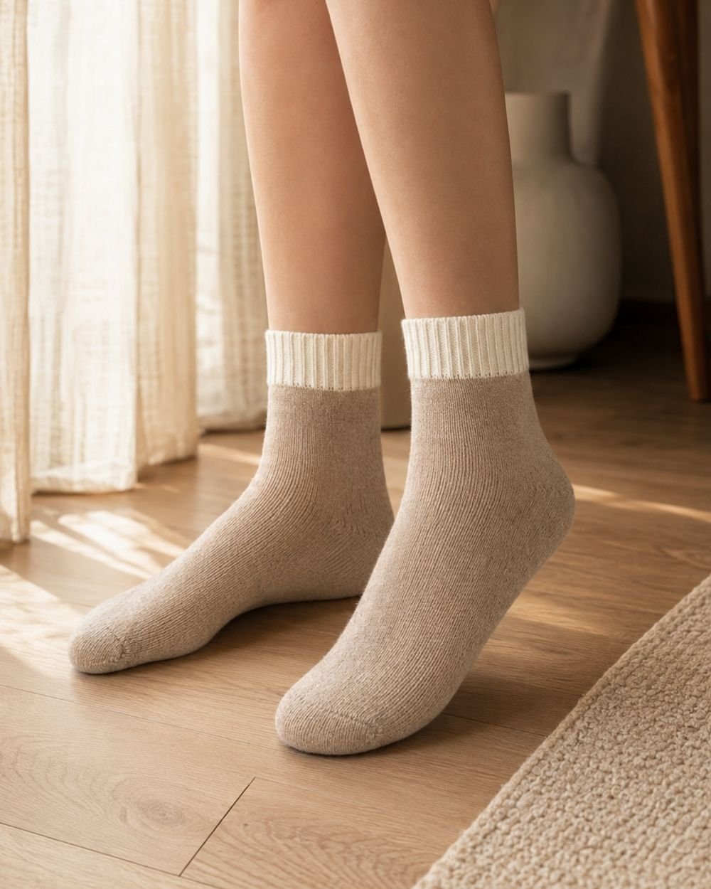 Essential Cashmere Ankle Socks - Image 2