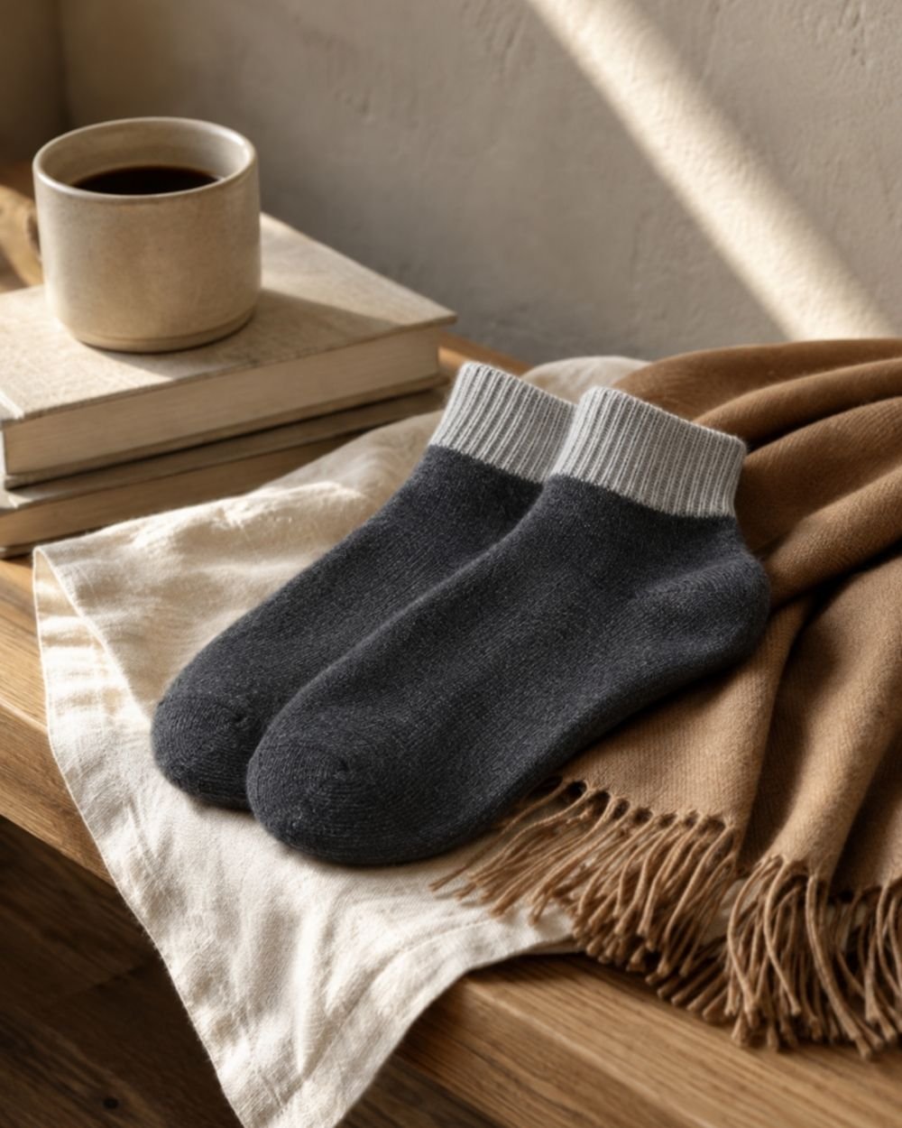 Essential Cashmere Ankle Socks - Image 7
