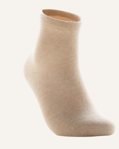 AVREN 100% Cashmere Fine Knit Crew Socks