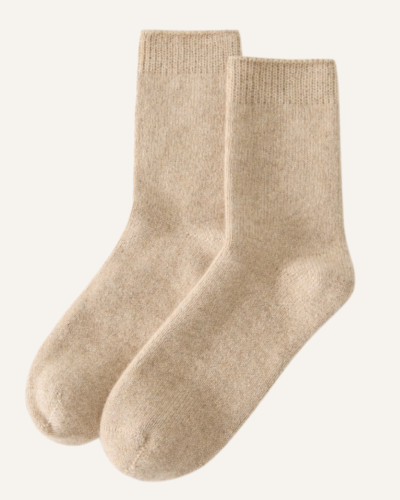 Classic Fine Knit Cashmere Socks
