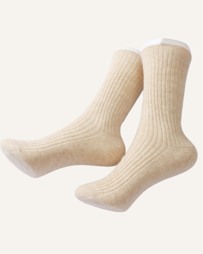 AVREN 100% Cashmere Heavyweight Crew Socks