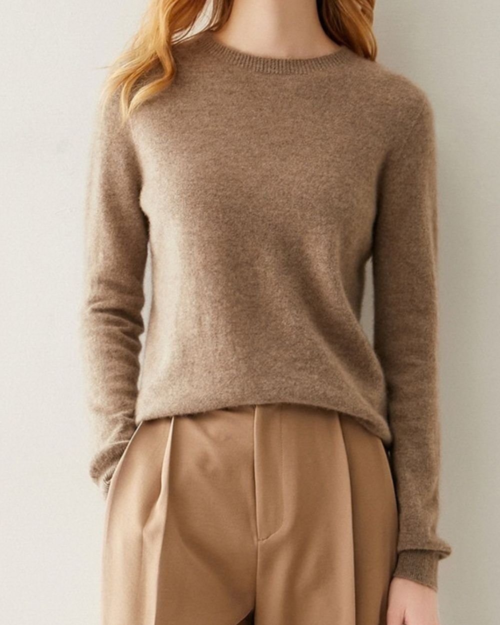 AVREN Women’s 100% Cashmere Classic Crewneck Sweater - Image 8