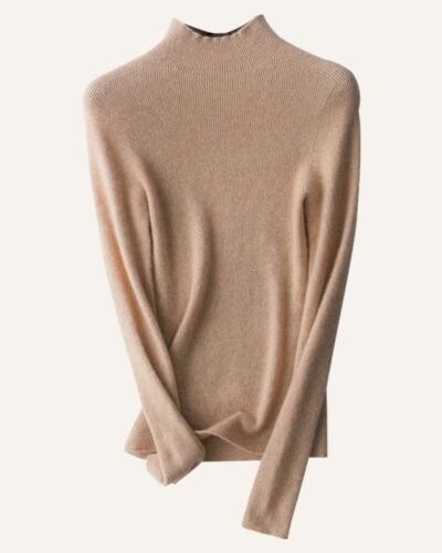 AVREN Women’s 100% Cashmere Mock Neck Sweater