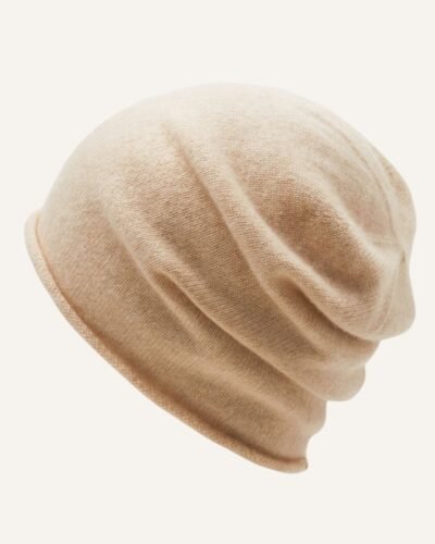 AVREN 100% Cashmere Slouchy Beanie