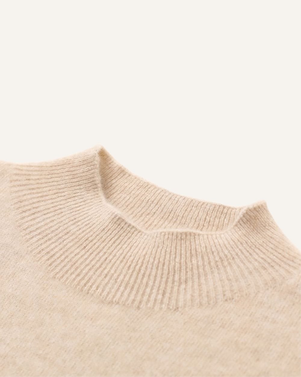 AVREN Women’s 100% Cashmere Short-Sleeve Mock Neck Sweater - Image 4