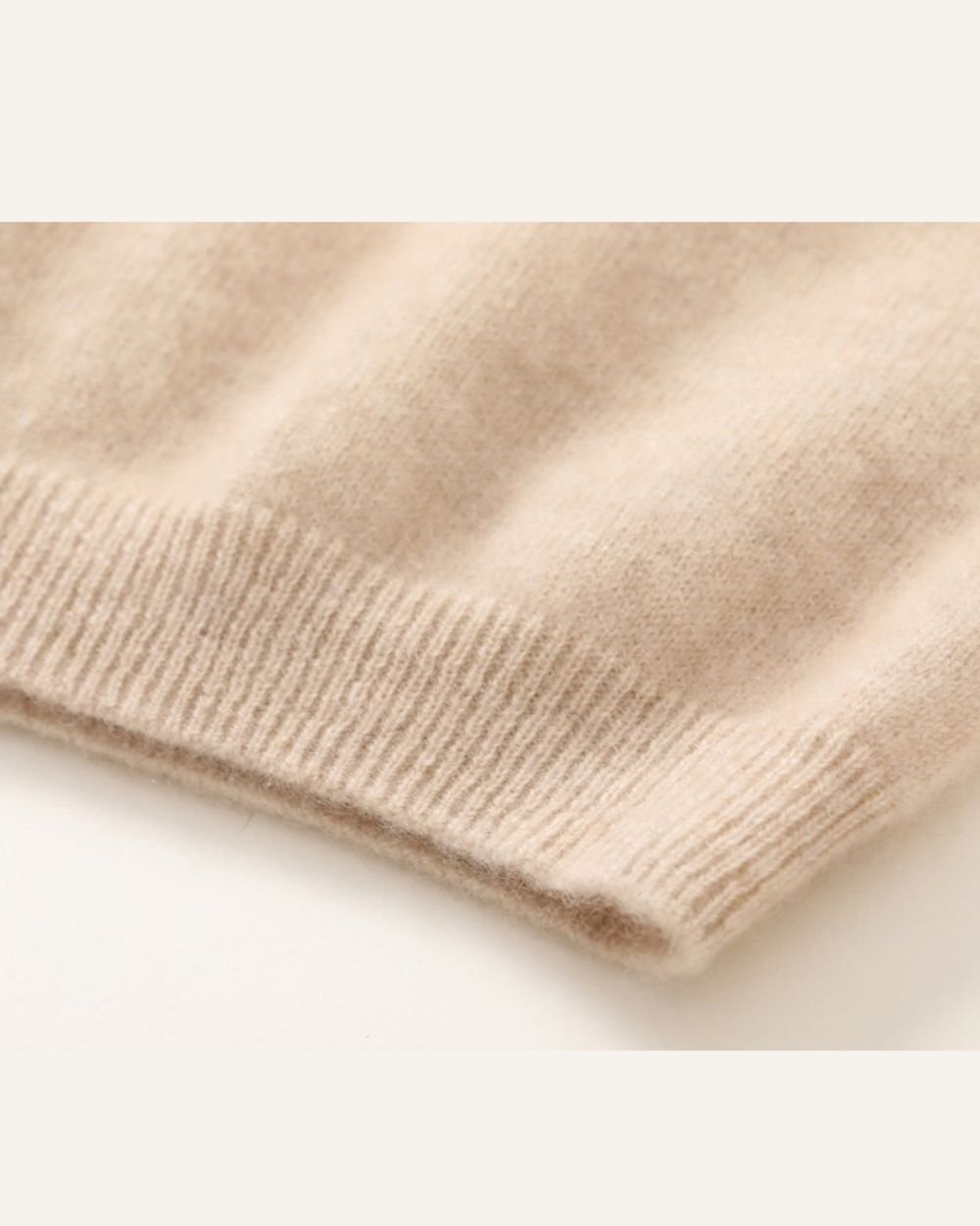 AVREN Women’s 100% Cashmere Short-Sleeve Mock Neck Sweater - Image 6
